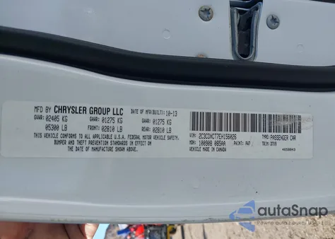 2014 Dodge Charger Se from USA, damaged, VIN 2C3CDXBG1EH169374